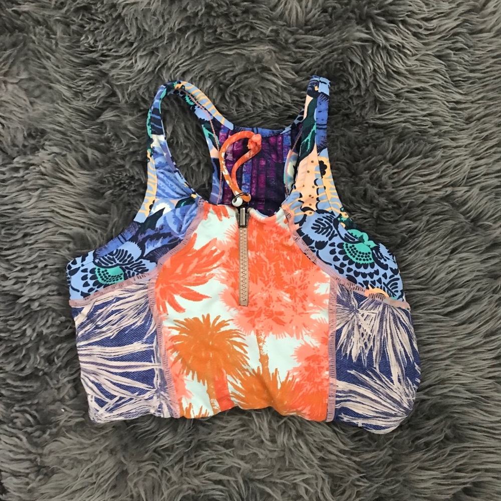 Maaji | half zip bikini top